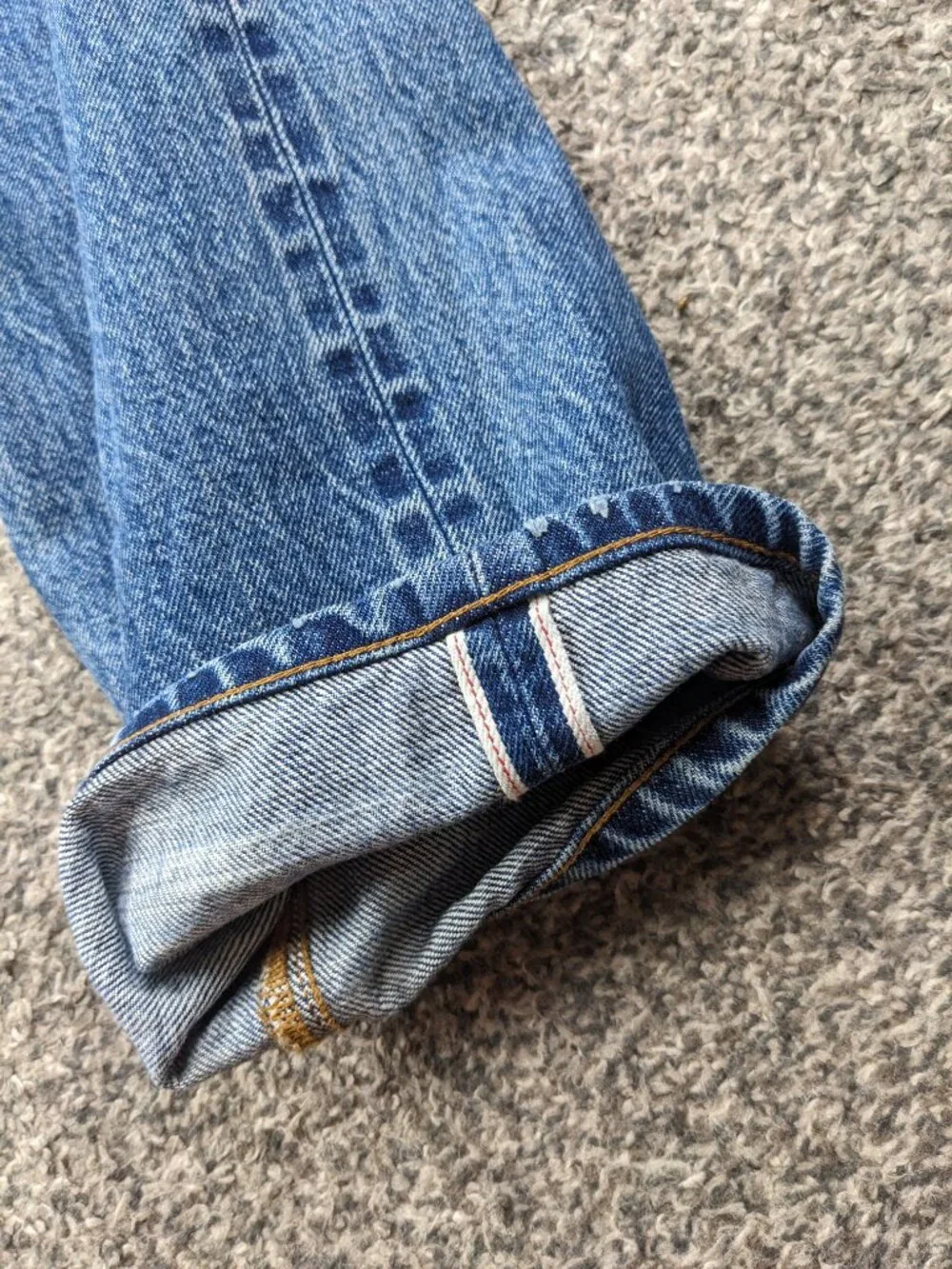 Madewell Jeans Kaihara Japanese Selvedge 1991 Straight Button Fly Mens 32x32